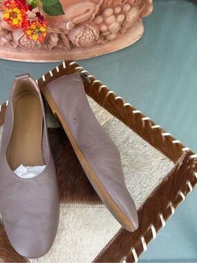 Everlane Day Glove Leather Flat in Leather